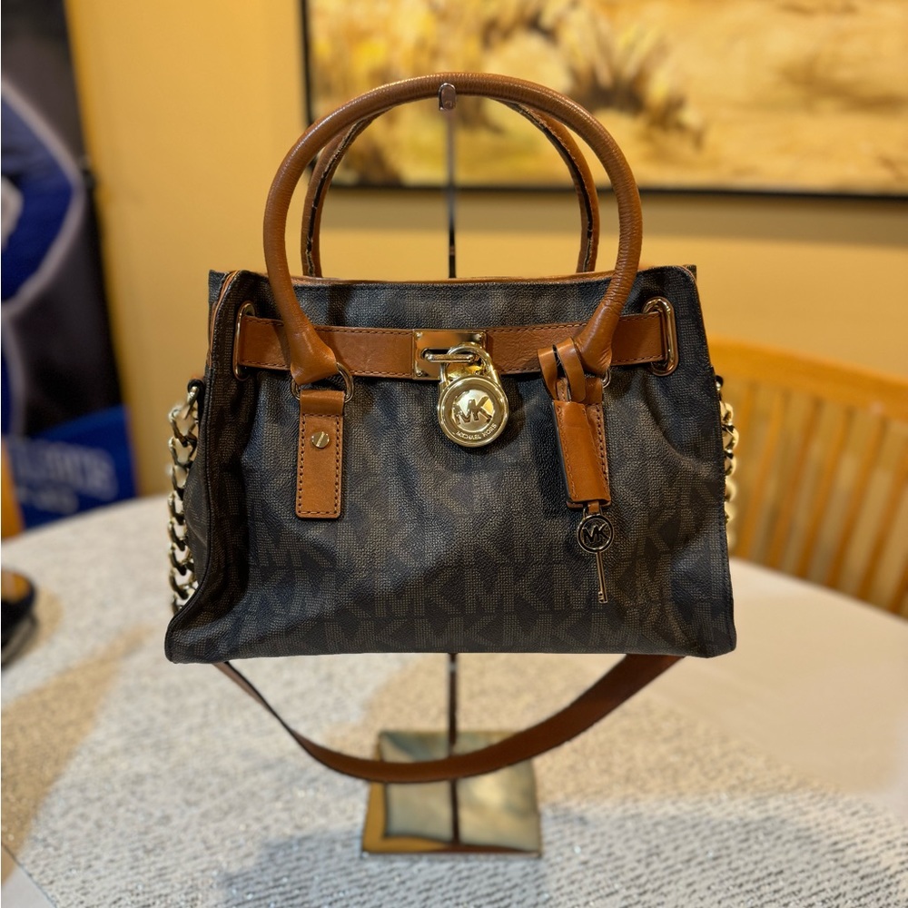 Michael Kors Signature Hamilton Satchel EUC